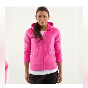 Lululemon hot pink zip up sweatshirt